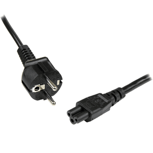StarTech.com Cable de 3m de Alimentación de Repuesto para Ordenador Portátil, EU Schuko a C5, 2,5A 250V, 18AWG, para Cargador de