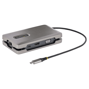 StarTech.com Adaptador Multipuertos USB-C - Vídeo USB Tipo C con Modo Alt de DP - HDMI 2.0 4K -VGA - Docking Station USB-C para 