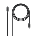 Nanocable USB 3.1, 1m cable USB USB 3.2 Gen 2 (3.1 Gen 2) USB C 10 Gbit/s Negro