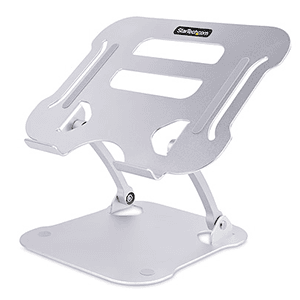StarTech.com Soporte Ergonómico de Ordenador para Sobremesa - Base Soporte Ergonómico para Portátil de Altura Ajustable - Alumin