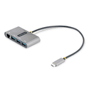 StarTech.com Hub Adaptador USB-C con Ethernet de 3 Puertos USB-A - Red Ethernet Gigabit RJ45 - USB 3.0 5Gbps - Alimentado por el