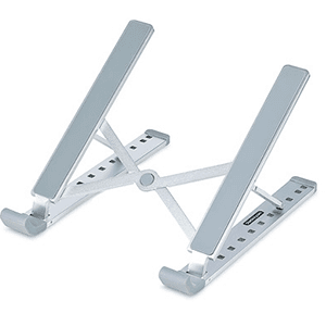StarTech.com Soporte Elevador Plegable para Ordenador Portátil - Riser Ajustable Portátil Ergonómico para Ordenador Laptop - Est