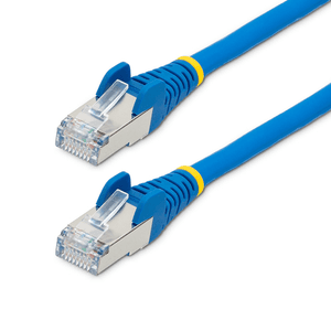 StarTech.com Cable de 5m de Red Ethernet CAT6a - Azul - Low Smoke Zero Halogen (LSZH) - 10GbE - 500MHz - PoE++ de 100W - Snagles