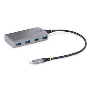 StarTech.com Hub USB de 4 Puertos USBA - USB 3.0 de 5Gbps - Alimentado por el Bus - Concentrador USB-C de 4 Puertos USB-A con Al