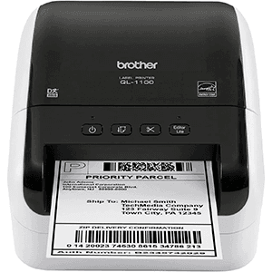 Brother QL-1100C impresora de etiquetas Térmica directa 300 x 300 DPI 110 mm/s Alámbrico