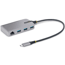 StarTech.com Hub USB-C de 3 Puertos USBA - USB 3.0 de 5Gbps - Alimentado por el Bus - Concentrador USB-C de 3 Puertos USB-A - La