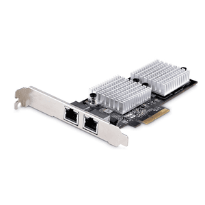 StarTech.com Tarjeta PCI Express Adaptadora de Red Ethernet de 2 Puertos RJ45 - Tarjeta de Red para Servidores o PCs - con Sopor