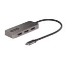 StarTech.com Adaptador USB-C de 3 Puertos Multimonitor - Hub MST USB Tipo C a 3 Puertos HDMI - Divisor Multiplicador DP Triple 4