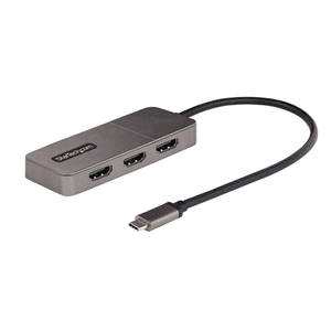 StarTech.com Adaptador USB-C de 3 Puertos Multimonitor - Hub MST USB Tipo C a 3 Puertos HDMI - Divisor Multiplicador DP Triple 4