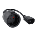 Nanocable CABLE ADAPTADOR C14/M a CEE7/H, 25 CM
