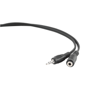 Gembird Audio EXT.JACK 3.5 M/H 1,5 Mts Negro - Cable