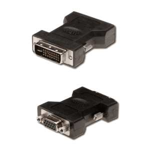 Ewent EC1250 cambiador de género para cable DVI-I 24+5 VGA Negro
