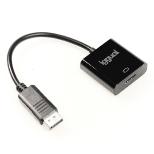 iggual IGG318041 Adaptador DisplayPort HDMI 0.25m Negro - Cable
