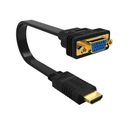 Ewent EW9869 Vídeo 0,15 m HDMI tipo A (Estándar) VGA (D-Sub) Negro - Cable