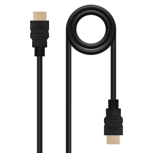 Nanocable HDMI V1.4 Alta Velocidad / HEC), A/M-A/M, Negro, 1 m - Cable