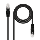 Nanocable Red Latiguillo RJ45 CAT.6 UTP AWG24 Negro 25cm - Cable