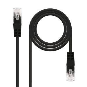 Nanocable Red Latiguillo RJ45 CAT.6 UTP AWG24 Negro 25cm - Cable