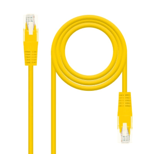 Nanocable Cable Red Latiguillo RJ45 CAT.6 UTP AWG24, Amarillo, 30 cm