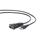 Gembird UAS-DB9M-02 Serie Negro 1,5 m USB tipo A DB-9 - Cable
