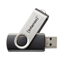 Intenso Basic Line unidad flash USB 64GB USB tipo A 2.0 Negro, Plata