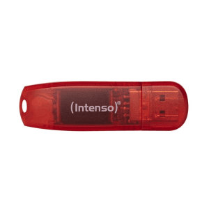 Intenso Rainbow Line 128GB USB A 2.0 Rojo, Transparente - Pendrive
