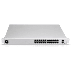 Ubiquiti UniFi Pro 24-Port PoE Gestionado L2/L3 Gigabit Ethernet (10/100/1000) Energía sobre Ethernet (PoE) 1U Plata