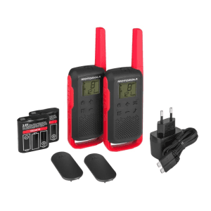 Motorola TALKABOUT T62 two-way radios 16 canales 12500 MHz Negro, Rojo