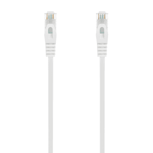 AISENS Cable de Red Latiguillo RJ45 LSZH Cat.6A 500 Mhz UTP AWG24, Blanco, 3.0M