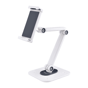 StarTech.com Soporte Ajustable de Sobremesa para Tablet - de Montaje en Pared - 1kg de Capacidad - Base Ergonómica Ajustable par