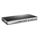 D-Link DXS-1210-12TC/E switch Gestionado L2 10G Ethernet (100/1000/10000) 1U Negro, Plata