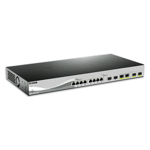 D-Link DXS-1210-12TC/E switch Gestionado L2 10G Ethernet (100/1000/10000) 1U Negro, Plata