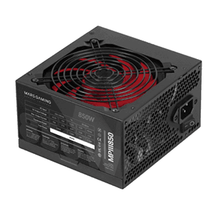 Mars Gaming MPIII850 Fuente Alimentación PC ATX 850W 5 Años Garantía Tecnología Silenciosa AI-RPM 85% Eficiencia Negro