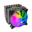 Mars Gaming MCPU-XT 2 Ventiladores ARGB PWM 12cm Negro - Disipador CPU