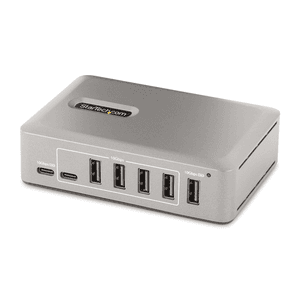 StarTech.com Hub Concentrador USB-C de 10 Puertos - 8x USB-A/2x USB-C - con Fuente de 65W - USB 3.1 10Gbps - Ladrón USB Tipo C c