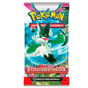 Sobre de cartas Pokemon Escarlata y Purpura Evoluciones en Paldea (Castellano)