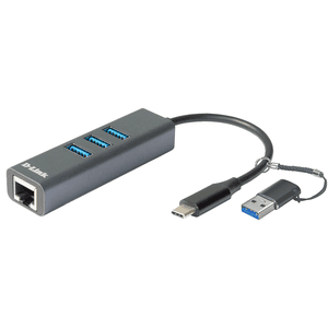 D-Link DUB-2332 base para portátil y replicador de puertos Alámbrico USB Tipo C Gris
