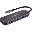 D-Link DUB-2325 base para portátil y replicador de puertos USB Tipo C Gris
