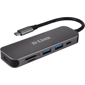 D-Link DUB-2325 base para portátil y replicador de puertos USB Tipo C Gris