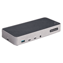 StarTech.com Docking Station USB-C para 3 Monitores - Dock USB Tipo C Triple HDMI/DP de 4K - Hub Ladrón 5x USB - GbE - PD 100W -