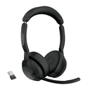 Jabra Evolve2 55 Auriculares Inalámbrico Diadema Oficina/Centro de llamadas USB Tipo C Bluetooth Base de carga