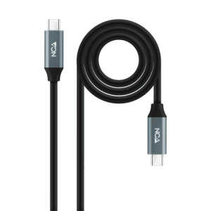 Nanocable Cable USB 3.2 Gen2x2 20Gbps 5A/100W 4K/60Hz USB-C/M-USB-C/M, 2 m
