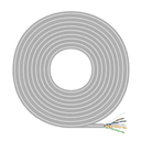 AISENS Cable de Red RJ45 Cat.6 UTP Rigido AWG23 CCA (aleacion), Gris, 100 m