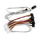 Microchip Technology 2280100-R cable Serial Attached SCSI (SAS) 0,8 m 6 Gbit/s Multicolor, Blanco