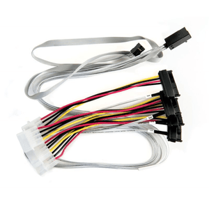 Microchip Technology 2280100-R cable Serial Attached SCSI (SAS) 0,8 m 6 Gbit/s Multicolor, Blanco