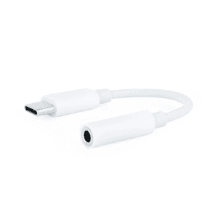 Nanocable Cable Adaptador Audio USB-C/M a Jack 3.5/H, 11 cm, Blanco