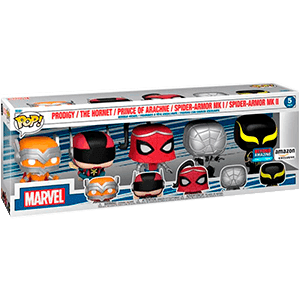 Blister 5 figuras POP Marvel Spiderman Exclusive