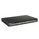 D-Link DGS-1520-52MP Gestionado L3 Gigabit Ethernet (10/100/1000) Energía sobre Ethernet (PoE) 1U Negro