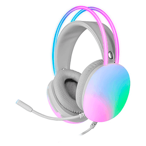 Mars Gaming MH-GLOW Full Chroma RGB Flow Blanco - Auriculares