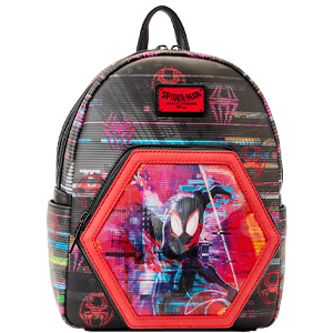 Mochila lenticular Cruzando el Multiverso Spiderman Marvel Loungefly 27cm