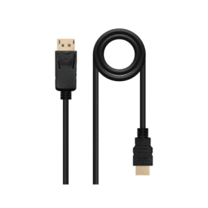 Nanocable Cable Conversor DISPLAYPORT a HDMI, DP/M - HDMI/M, Negro, 10 m